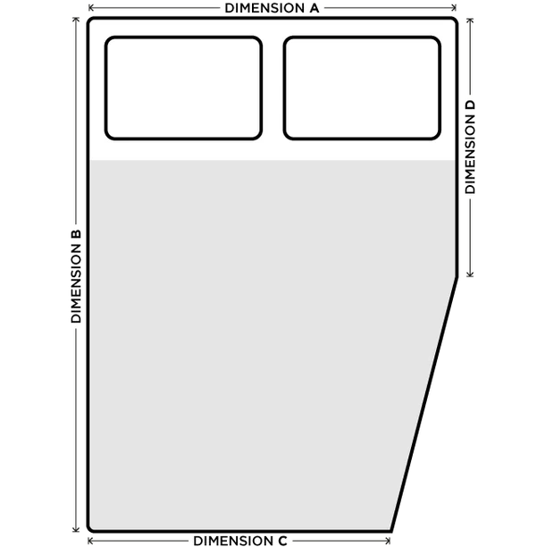 Diagonal Corner Cutoff Custom Mattress